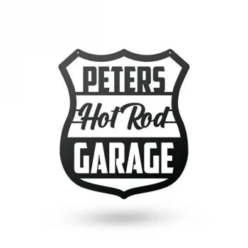 Hot Rod Garage - Metal Sign, Cut Metal Sign, Metal Wall Art, Metal House Sign