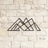 Geometric Mountain Led Lights Metal Sign Multi Colors, Mountain Wall Art, Geometric Wall Decor, Living Room Artwork, Mountain Metal Sign