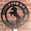 Rearing Horse Ranch Sign, Cut Metal Sign, Metal Wall Art, Metal House Sign