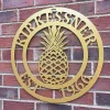 Pineapple - Established Name Sign, Cut Metal Sign, Metal Wall Art, Metal House Sign