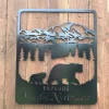 Custom Metal Moutain Sign Art