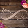 You And Me Metal Infinity Sign, You And Me Sign, You And Me Word Art, Wedding Gift, Anniversary Gift, Infinity Symbol, Love Sign