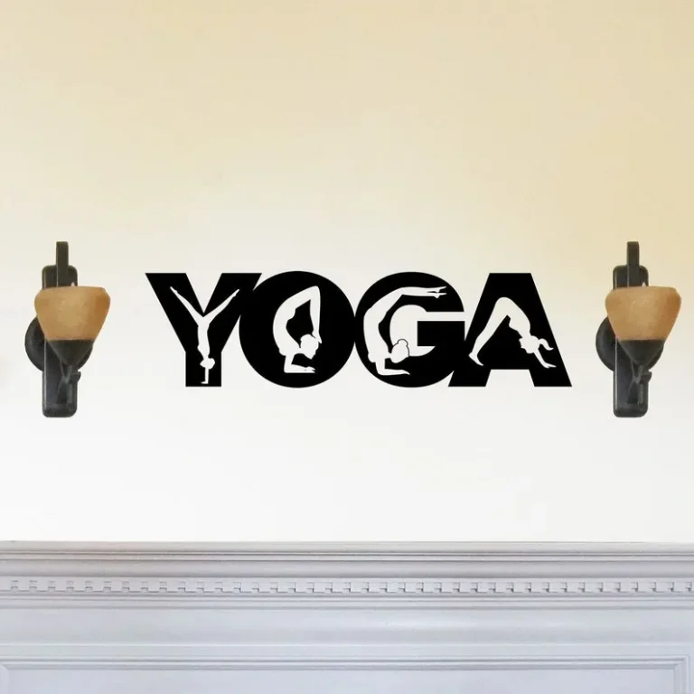 Yoga Metal Wall Sign, Yoga Wall Art, Breathe Wall Art, Yoga Poses Metal Wall Art, Yoga Studio Decor, Yoga Decor, Yoga Gift Idea