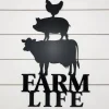 Farm Life Metal Sign, Metal Wall Art, Metal Signs, Home Decor, Farmhouse Decor, Gift Ideas, Custom, Cow Sign