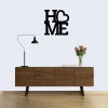 Iconic Home With Heart Graphic Laser Cut Solid Steel Decorative Home Accent Wall Sign Hanging