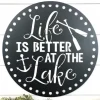 Life Is Better At The Lake Metal Art, Lake House Sign, Lake House Metal Word Sign, Lake House Decor, Summer Decor, Porch Decor