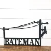 Lineman Last Name Metal Sign, Lineman Gift, Lineman Sign, Personalized Lineman, Christmas Gift, Custom Metal Sign, Door Hanger