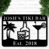 Personalized Metal Bar Sign, Custom Metal Sign Outdoor, Man Cave Signs Metal, Metal Signs Personalized Kitchen, Outdoor Kitchen Sign