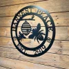 Honey Bee Sign Personalized, Custom Metal Sign,, Bee Sign, Gift For Bee Keeper,