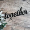 Together Metal Sign, Custom Sign, Wedding Gift, Family Sign, Anniversary Gift