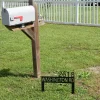 Lawn Address Monogram Metal Sign, Custom Address Sign, Address Sign
