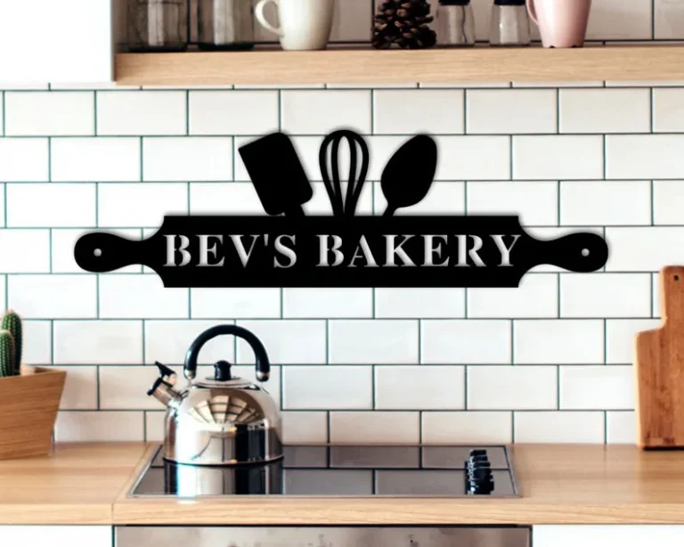 Custom Metal Sign For Kitchen, Nana's Kitchen Metal Sign, Personalized Kitchen Signs, Nana Mothers Day Gift, Custom Kitchen Sign Wall Decor