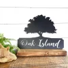 Oak Tree Metal Sign, Personalized Tree Sign, Family Tree Metal Art, Oak Tree Art