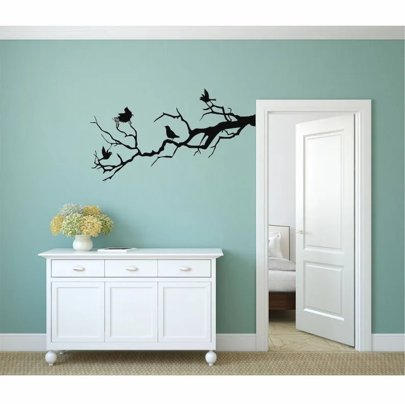 il_794xN.2500859577_pfpd.webp Metal Wall Decor, Birds On Branch, Metal Birds Wall Art, Birds Sign, Living Room Wall Art, Interior Decoration, Wall Hangings