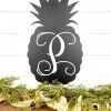 Monogram Pineapple Metal Sign