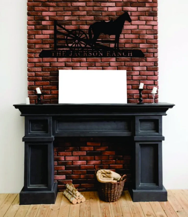 Personalized Horse Ranch Metal Wall Art Hanging