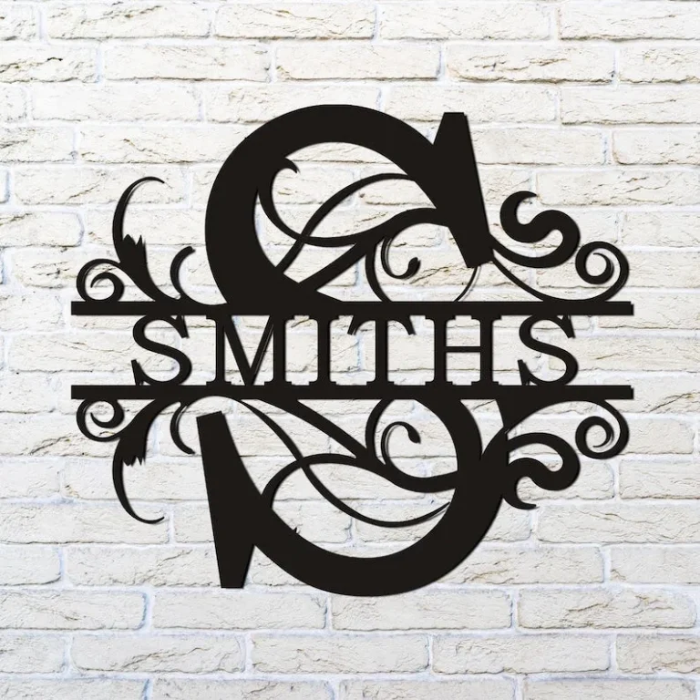 Family Name, Metal Wall Sign, Metal Monogram Wall Art ,custom Metal Wall Decor ,housewarming Gift, House Gift, Whiskey Wall Art