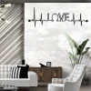 Metal Wall Decor, Ekg Love Wall Art, Dog DÃ©cor, Living Room Decoration, Wall Hangings, Love Gift, Ekg Rhythm Love Art