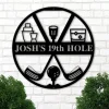 19th Hole Metal Sign, Golf Gifts For Men, Personalized Golf Sign, Golf Mancave Sign, Golfer Gifts, Boyfriend Gift, Husband Gift, Dad Gift