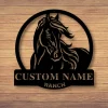 Custom Horse Sign, Metal Ranch Sign, Farmhouse Decor, Outdoor Family Name Sign, Outdoor Decor, Metal Sign, Custom Metal Ranch Sign