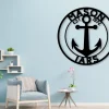 Ship Anchor Est Sign, Metal Sign, Christmas Gift, Home Décor Sign, Christmas Décor, Front Door, Est , Boat