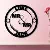 Mr. & Mrs. Wedding Sign, Metal Sign, Christmas Gift, Name Sign, Wedding Décor, Couples Names, Valentine Sign Sign