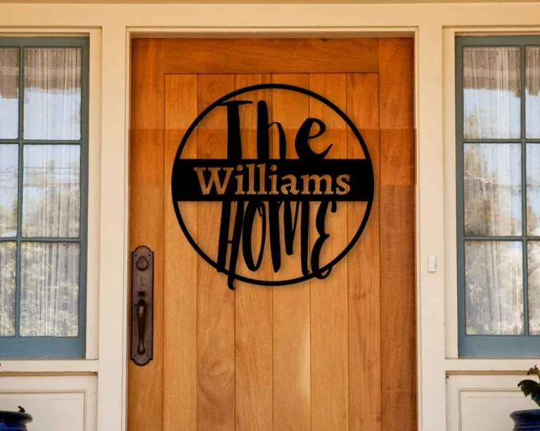 Family Home Sign, Custom Monogram Sign, Custom Metal Sign, Personalized Gift, Name Sign, Custom Name