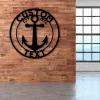 Ship Anchor Est Sign, Metal Sign, Christmas Gift, Home Décor Sign, Christmas Décor, Front Door, Est , Boat