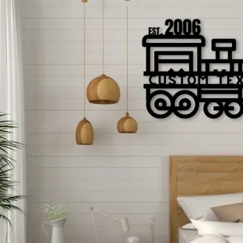 Train Sign 2, Metal Sign, Christmas Gift, Home Décor Sign, Christmas Décor, Steam Train, Custom Est Sign