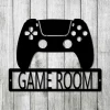 Game Room Monogram Steel Sign, Video Game Controller, Online Gaming, Game Room Decor, Video Game Sign, Custom Metal Sign, Gamer Sign