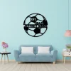 Custom Soccer Sign, Metal Sign, Bulk Design, Name Sign, Custom Gift, Soccer Monogram Wall Art, Sport, Soccer Player
