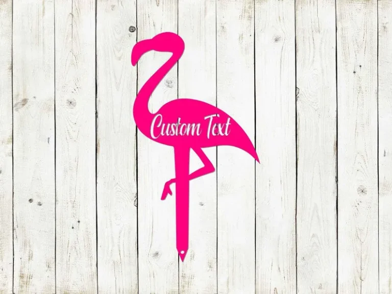 Custom Monogramed Flamingo Sign, Metal Sign, Beach Sign, Beach Address, Address Sign, Pool Sign, Housewarming Gift, Beach Gift, Beach House