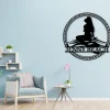 Mermaid Monogram, Metal Sign, Front Porch Décor, Mermaid Gift, Monogram Wall , Bedroom Décor, Magical Sign