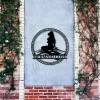 Mermaid Monogram, Metal Sign, Front Porch Décor, Mermaid Gift, Monogram Wall , Bedroom Décor, Magical Sign