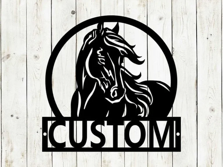 Custom Name Metal Sign With Horse, Custom Sign, Rodeo, Equestrian, Boots, Cowboy, Horse Sign, Cowboy, Cowgirl, Farmhouse, Barrel Racing