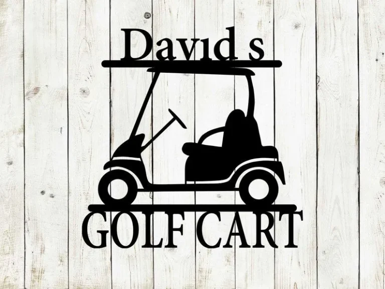 Golf Cart Custom Metal Sign, Golf Cart Sign, Golf Sign, Golfing, Golf Decor, Golf Cart, Welcome Sign