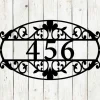 Decorative Address Wall Sign, Monogram Metal Sign, Custom Sign, Address Sign, Family Name Sign, Metal Art, Wall Decor, Metal Sign, Address