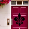 Fleur De Lis Monogram Door Hanger, Door Hanger, Metal Art, Metal Sign, Monogram Door Hanger, Home Decor, Mothers Day Gift, Door Decor