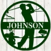 Golfer Custom Name Sign, Custom Sign, Monogram Sign, Wedding Gift, Fathers Day Gift, Golfing, Golfer, Golf