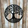 Tree Of Life Metal Art - Metal Tree Decor - Tree Hugger - Unique Metal Art - Lawn Art - Wall Art