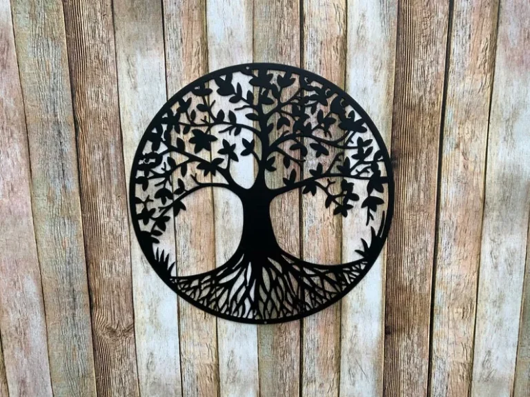 Tree Of Life Metal Art - Metal Tree Decor - Tree Hugger - Unique Metal Art - Lawn Art - Wall Art