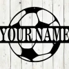 Soccer Custom Monogram Name Metal Sign, Soccer, Soccer Sign, Metal Sign, Custom Metal Sign, Birthday, Soccer Ball