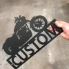Motorcycle Custom Name Metal Sign, Chopper, Motorcycle, Chopper Sign, Motorcyclist, Fathers Day, Mothers Day, Dad, Birthday, Custom Metal