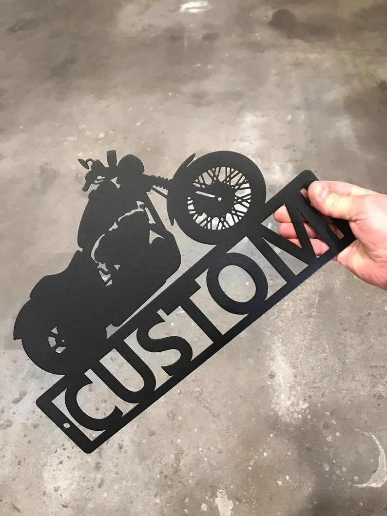 il_794xN.3008293007_lgmm_9c84c699-c897-406e-9bfb-dd00efe940a8.webp Motorcycle Custom Name Metal Sign, Chopper, Motorcycle, Chopper Sign, Motorcyclist, Fathers Day, Mothers Day, Dad, Birthday, Custom Metal