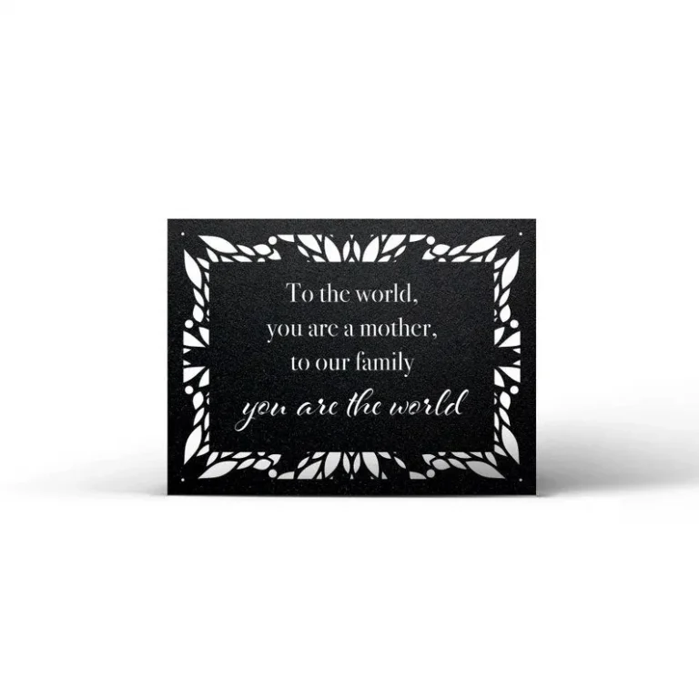 To The World, You Are A Mother, Mother's Day Gift, Metal Mother's Day Wall Art, Gift For Mother's Day, Gift For Mom, Mom Gift Ideas
