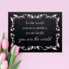 To The World, You Are A Mother, Mother's Day Gift, Metal Mother's Day Wall Art, Gift For Mother's Day, Gift For Mom, Mom Gift Ideas