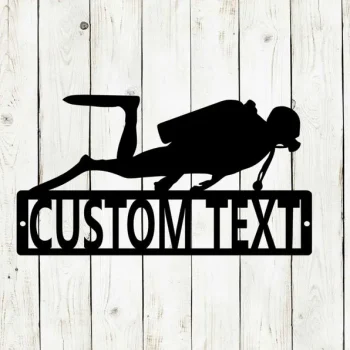 Scuba Diver Custom Name Metal Sign, Scuba, Dive Sign, Scuba Diver, Fathers Day, Mothers Day, Dad, Birthday, Custom Metal, Beach, Ocean
