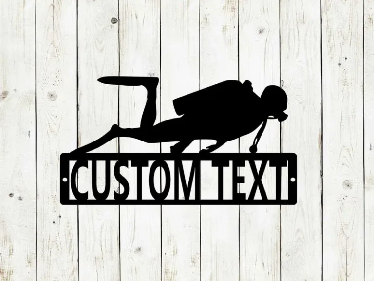 Scuba Diver Custom Name Metal Sign, Scuba, Dive Sign, Scuba Diver, Fathers Day, Mothers Day, Dad, Birthday, Custom Metal, Beach, Ocean