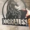 Custom Name Metal Sign With Horse, Custom Sign, Rodeo, Equestrian, Boots, Cowboy, Horse Sign, Cowboy, Cowgirl, Farmhouse, Barrel Racing