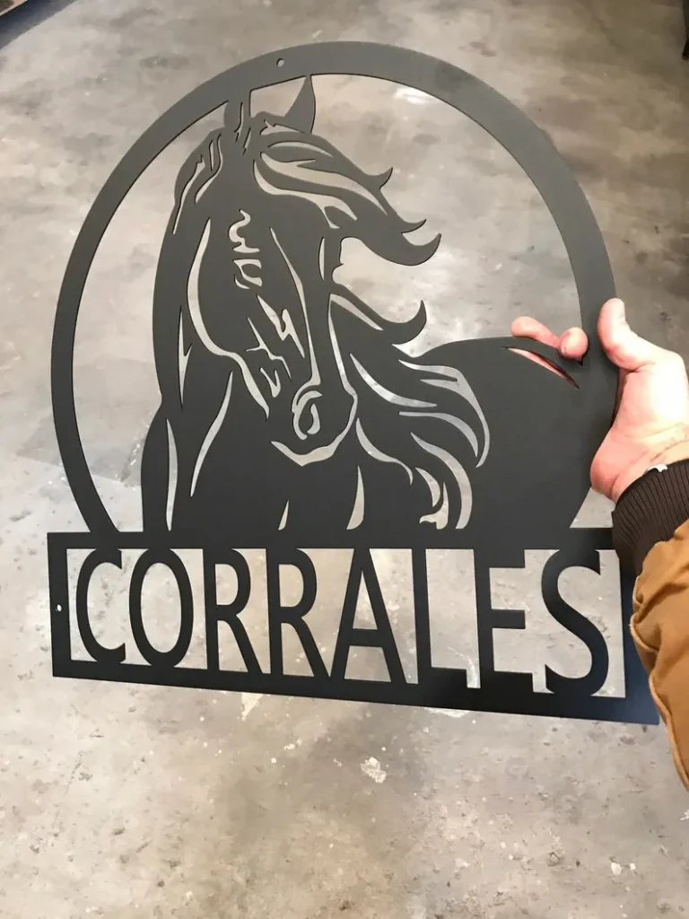 Custom Name Metal Sign With Horse, Custom Sign, Rodeo, Equestrian, Boots, Cowboy, Horse Sign, Cowboy, Cowgirl, Farmhouse, Barrel Racing